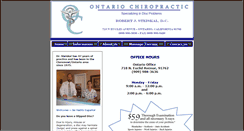 Desktop Screenshot of ontario-chiropractic.com